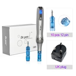 Dr. Pen M8S Microneedling Pen with 12 Replacement Cartridges Wireless Derma Microneedle Pen Kit ≤0.25mm Needle Skin Care Tool