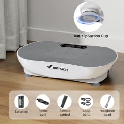 MERACH Vibration Plate for Weight Loss & Shaping 99 Speed Levels, Enhanced Vibration, Bluetooth Speaker, LED Touchscreen