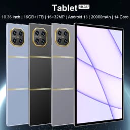 Android 13 Portable Tablet 10 Core 20000mAh Battery 16GB RAM 1TB Storage 16MP+32MP Dual Camera 5G WiFi Suitable for Student DailyAndroid 13 Portable Tablet 10 Core 12000mAh Battery 16GB RAM 1TB Storage 16MP+32MP Dual Camera 5G WiFi  Entertainment and Gift