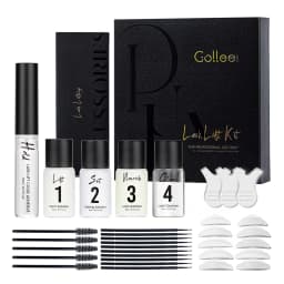 Gollee Lash and Eyebrow Tinting Perm Kit Eyelashes Perm Semi-permanent Lash Lift Kit Eyelash Enhancer 4-6 Weeks Lasting Makeup