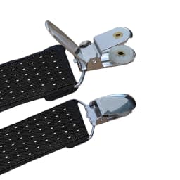 2Pcs/Set Men's Shirt Holders Stays Y-Shaped 3 Metal Clips Adjustable Elastic Leg Suspenders Straps Non-slip Sock Garter Clamps