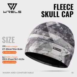 WRELS Fleece Watch Cap Beanie Hat Winter Skull Cap Warm Beanie Thick Windproof Lightweight for Running Skiing Cycling Sports
