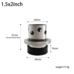 Mini Perforated Stainless Steel Casting Flask with Rubber Base for Jewelry Vacuum Lost Wax Casting Mold Tool