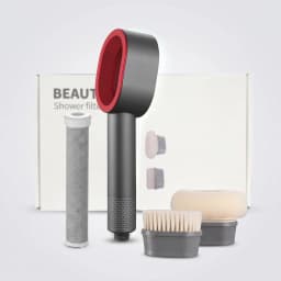 Filter Shower Head High Pressure Shower Nozzle Bathroom Shower Accessories Universal Water‑Saving Bathroom Brush Set