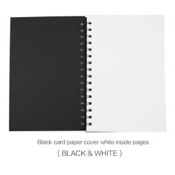 STONEGO Soft Cover Spiral Notebook Natural Environmentally Blank Sketch Book Pad Notepad Unlined Kraft Paper Cover