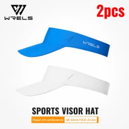WRELS 1/2/3pcs Summer Sun Protection Empty Top Hat Breathable Sweat Absorbing Sun Visor Caps Outdoor Sport Running Tennis Caps