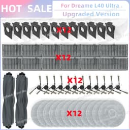 Fit For Dreame L10s Ultra Gen 3/ L40 Ultra/X40 Ultra/ L30s Pro Ultra Heat, MOVA P50 Pro Ultra/P10 Pro Ultra Brush Filter Mop Bag