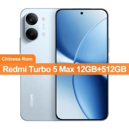 China Version Redmi Turbo 5 Max 512GB/256GB 50MP+20MP Camera 6.83 inch AMOLED Screen Dimensity 9500s 9000mAh Battery 100W