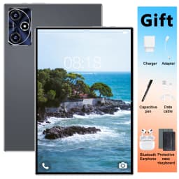 10.36 Inch HD 5G Tablet 2025 Android 13 16GB RAM 1TB ROM 12000mAh 10 Core Dual SIM WiFi GPS WPS Dual Camera With Keyboard