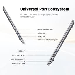 HYPERSTRIX Laptop Computer, 15.3" FHD IPS 100% SRGB, Intel Core I5 (Up to 3.6GHz), 24GB RAM 512GB SSD, Silver – Business & Student Notebook PC