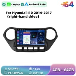 Podofo Android Car Radio For Hyundai I10 2014-2017 Carplay Android Auto Multimedia Player GPS Navigation RDS Head Unit