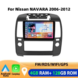 Podofo 9" 4GB+64GB Car Radio Wireless Carplay Android Auto Audio Stereo Mirror Link For Nissan NAVARA 2006-2012 GPS BT FM RDS