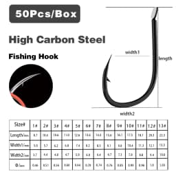 50Pcs-100Pcs ISEAMA Flat Fishing Hook High-Carbon Steel Barbed Fishing Hook Live Bait Holder Carp Fishing Worm Hooks Accessories