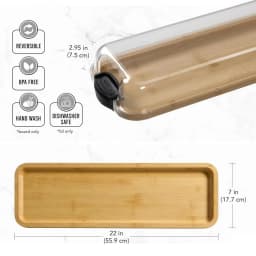 Multipurpose Portable Charcuterie Board with Lid Clear Lid Household Cheese Cutting Board for Snacks Charcuterie Picnic Bread