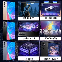 14 core 10.36 inch 16GB 1TB 2026 Global New tablet Android 13 Pad 4K HD 5G WIFI Bluetooth WPS 20000mAh tablets