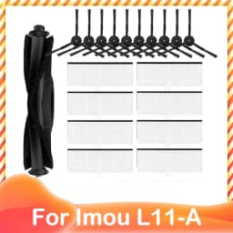 For Imou L11 A L11 Vacuum Cleaner Spare Accessories Main Side Brush Hepa Filter Dust Bag Mop Cloths Rag Replacement Parts