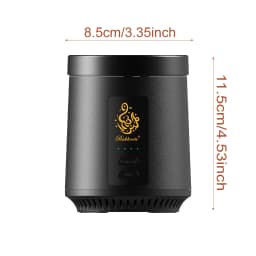 Charcoal Oud 2-in-1 Electric Incense Burner Type-C Portable Burner Aoma Diffuser for Car
