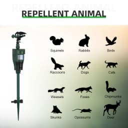 Motion Activated Garden Sprayer Animal Deterrent Water Jet Adjustable Sprinkler Protection for Meadows and Grass