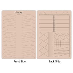 Microblading Practice Skin Pattern Sheet Pre-Printed Brow Mapping Guide Flexible Silicone Pad for Precise Hair Strokes & Shading