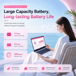 Ultra Slim Brand New PC 14.1'' Laptop Computer N3710 Quad Core 12GB RAM 256GB SSD Windows 10 Pro Notebook PC FHD 1080P Display Ultra Thin Portable Laptop WiFi Bluetooth 5.2 Webcam Computer for Student Business Office Home Use Lightweight Laptop PC