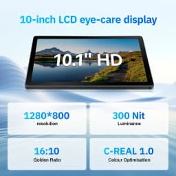 10.1 Inch Octa Core Tablet Bundle Android 15 Tablet 30GB(6+24) RAM 128GB ROM 1280*800 HD Screen 6200mAh Battery Keyboard Mouse Case Stylus Included Black Business Learning Tablet PC