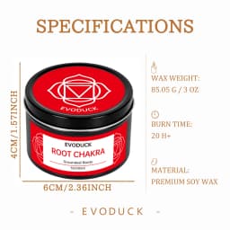 7 Chakra Scented Candle Set, 7 X 3oz Soy Wax Tin Candles with Real Crystals Metal Charms for Meditation Yoga Home Decor Gift Set