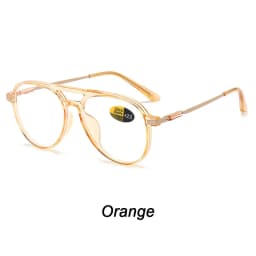 New Round Reading Glasses Oval Personality Presbyopia For Man Optical Frame Magnifier Full Rim Anti-Blue Female Fashion