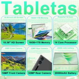 2026 Original Tablet Android13 10.36 Inch HD 16GB+1TB 20000mAh 14 core 5G Dual SIM Bluetooth WiFi GPS Tables