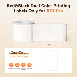Niimbot Red & Black Dual Color Thermal Label Paper for B21 Pro Printer 300dpi Photo Paper With Adhesive Backing Card Stickers