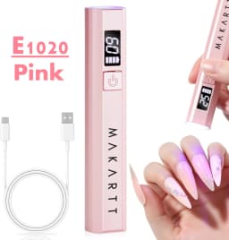 Makartt Handheld UV Light for Gel Nails Portable Mini UV LED Nail Lamp Fast Curing Dryer Rechargeable USB LCD 2 Timers DIY Salon