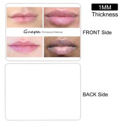 Microblading Practice Skin Pattern Sheet Pre-Printed Brow Mapping Guide Flexible Silicone Pad for Precise Hair Strokes & Shading