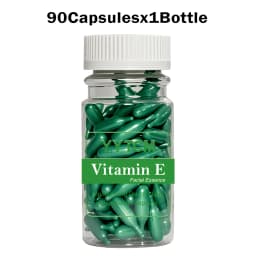 Vitamin E Serum Capsules, Single-Use Essence Capsules, Hydrating and Moisturizing Facial Skin 90 Capsules/Bottle - 1 Bottle