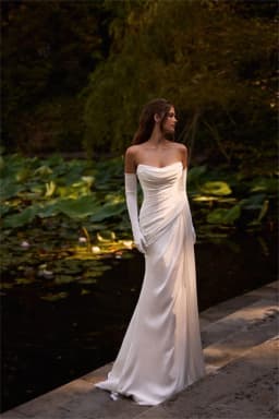 Classical Pleat Sweethart Chiffon Mermaid Wedding Dresses Sweep Train Custom Made 2025 Rode De Morrie