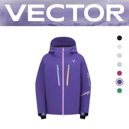 VECTOR Men and Women Cotton Contrast Skiing Top Waterproof and Durable Warm Snowboard Ski Double Board Single Board Outdoors