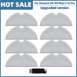 Fit For Dreame D9 / D9 Max / L10 Pro / Trouver LDS Finder RLS3 Parts Roller Side Brush Hepa Filter Mop Cloth Dusbin Water Tank