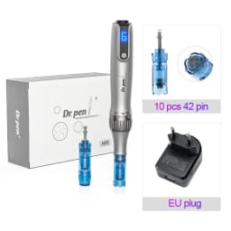 Dr. Pen M8S Microneedling Pen with 12 Replacement Cartridges Wireless Derma Microneedle Pen Kit ≤0.25mm Needle Skin Care Tool