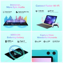 Teclast P30 Tablet 10.1 inch Android 16 12GB RAM 128GB ROM 1280x800 Unisoc T7200 Octa Core 6000mAh 5G&2.4G Wi-Fi