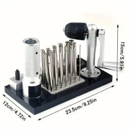 Stainless Steel Wire Drawing Machine Small Round Tube Tightener Hand-cranked Manual Wire Winding Machine Jewelry Collar Making T