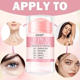 GSWP 5-in-1 Neck Lift Cream, Containing Collagen and Niacinamide, for Lifting, Firming and Anti-Wrinkle Skincare. 40g/80g