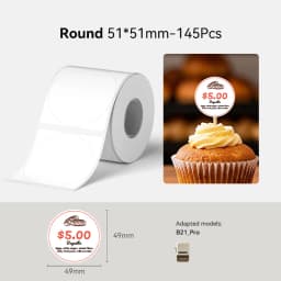 Niimbot Red & Black Dual Color Thermal Label Paper for B21 Pro Printer 300dpi Photo Paper With Adhesive Backing Card Stickers