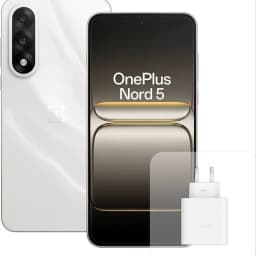 OnePlus Nord 5 Smartphone , 6.83 Inch AMOLED Display, Snapdragon 8s Gen 3, Dual Camera 50 MP, 5200mAh Battery, with 80W Charger