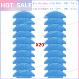 Fit For Medion X20 SW+ / MD 11415, Medion X21 SW+ / MD 11500 Vacuum Parts Main Roller Side Brush Hepa Filter Mop Cloth Dust Bag