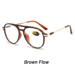 New Round Reading Glasses Oval Personality Presbyopia For Man Optical Frame Magnifier Full Rim Anti-Blue Female Fashion
