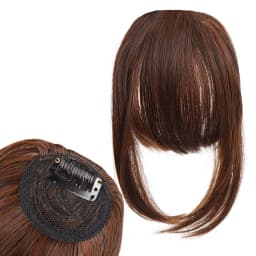 Synthetic Bangs Clip-in Hair Extensions Thick Bangs Hairpieces for Women Daily Heat Resistant Fake Bangs