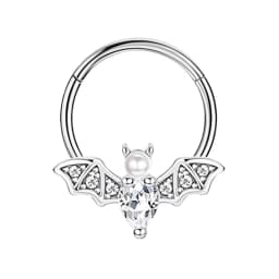 16G Stainless Steel Septum Ring Nose Hoop Ring Bee Bat Septum Piercing Cartilage Hoop Helix Tragus Daith Small Earrings