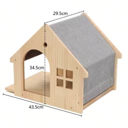 Wall Mounted Cat Climbing Shelf Wooden Hammock Bed Steps Perch Scratching Post Indoor Cat Furniture For Kitten Playing Sleeping