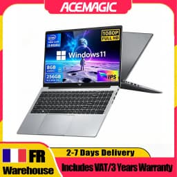 ACEMAGIC 15.6 Inch Full-HD Intel Core I3 3.6GHz 8GB RAM 256GB SSD Office Notebook Intel Iris Plus Graphics 655 180° Rotation Up To 3.6GHz W11 Pro German Keyboard Stickers