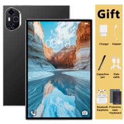 Lightweight 5G Tablet 10.36 Inch Android13 16GB RAM 1TB ROM 10 Core Long Lasting Battery GPS WPS Dual Camera With Keyboard