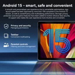 URAO C108 10.1 Inch Narrow Bezel Octa Core Tablet PC Android 15 24GB(4+20GB Virtual) RAM 128GB ROM 5000mAh HD 800*1280 Screen Dual Camera Full Set with Keyboard Mouse Stylus Case Earphone 1TB TF Expand Learning Office Tablet