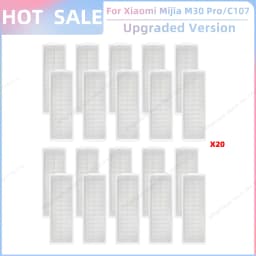 Fit For Xiaomi Mijia M30 Pro /C107 Robot Vacuum Parts Roller Side Brush Cover Hepa Filter Mop Cloth Bracket Dust Bag Accessories